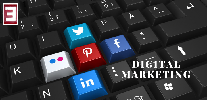 Image depicting Digital Marketing icons for different social media sites